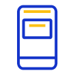 Ilustración gráfica de pagos con tarjeta en el teléfono