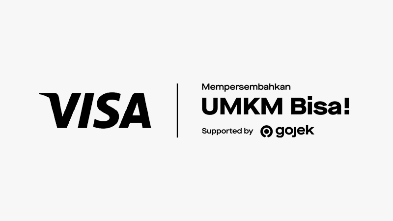 Visa’s UMKM Bisa! campaign with Gojek logo