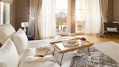 Habitación al amanecer
