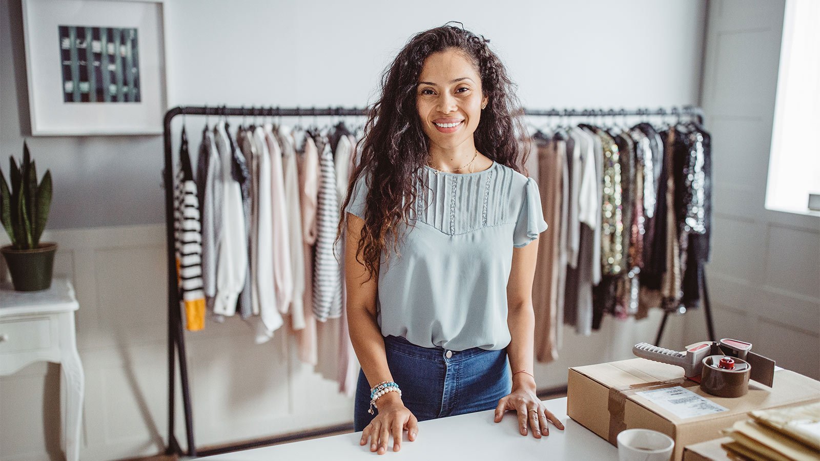 woman in shop